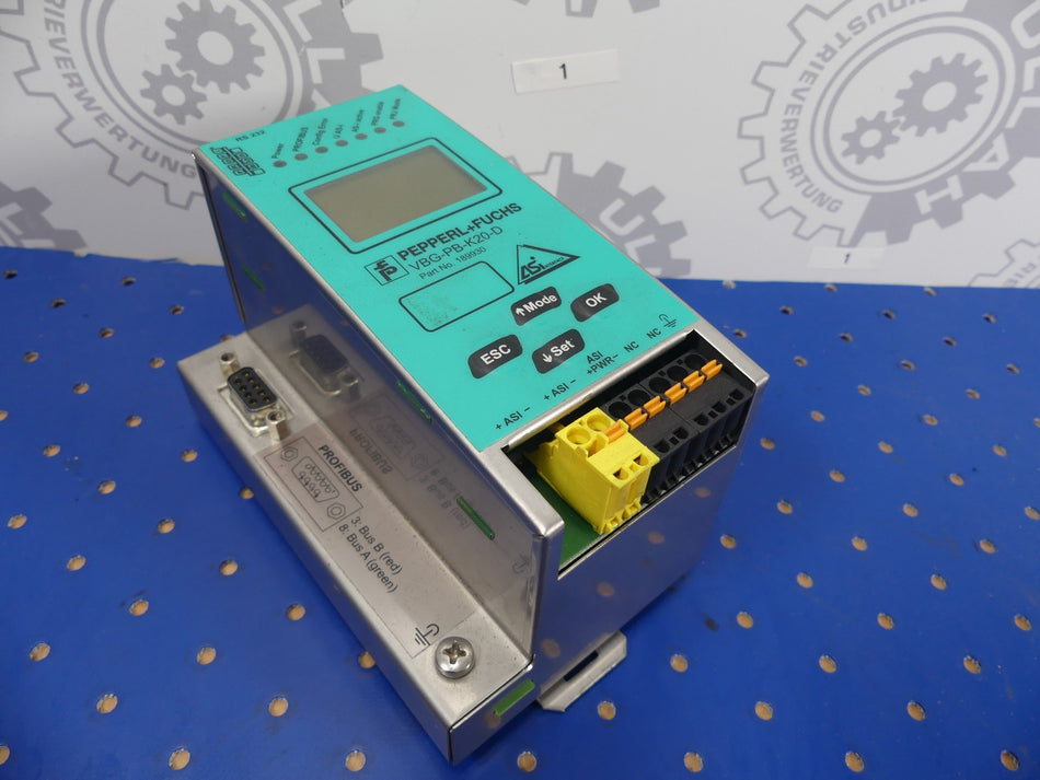 Pepperl+Fuchs VBG-PB-K20-D AS-i 3.0 Profibus Gateway 1-Master graphic display