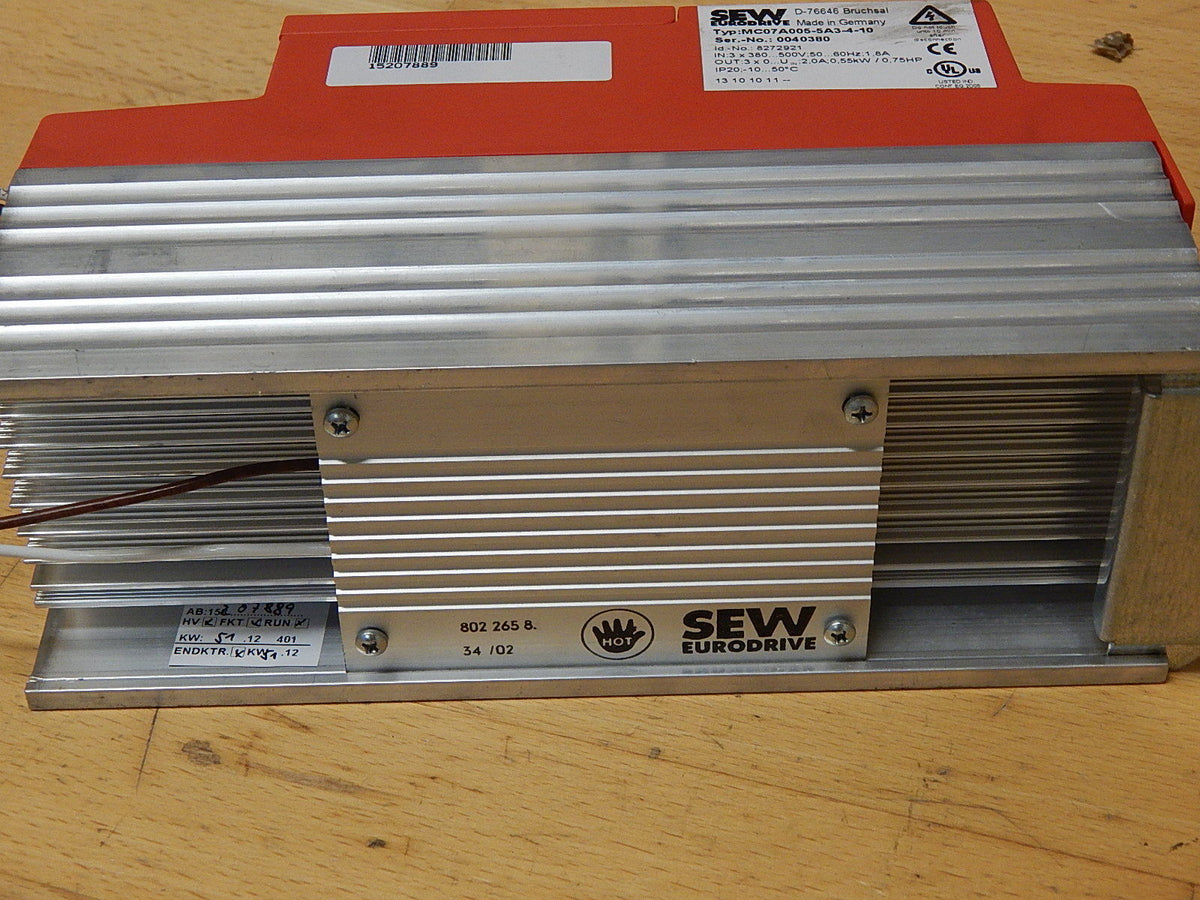 SEW EURODRIVE MOVITRAC MC07A005-5A3-4-10
