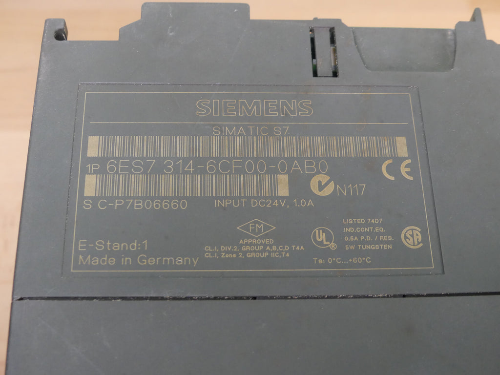 SIEMENS SIMATIC S7-300 6ES7 314-6CF00-0AB0 Leicht beschädigt s.Bilder
