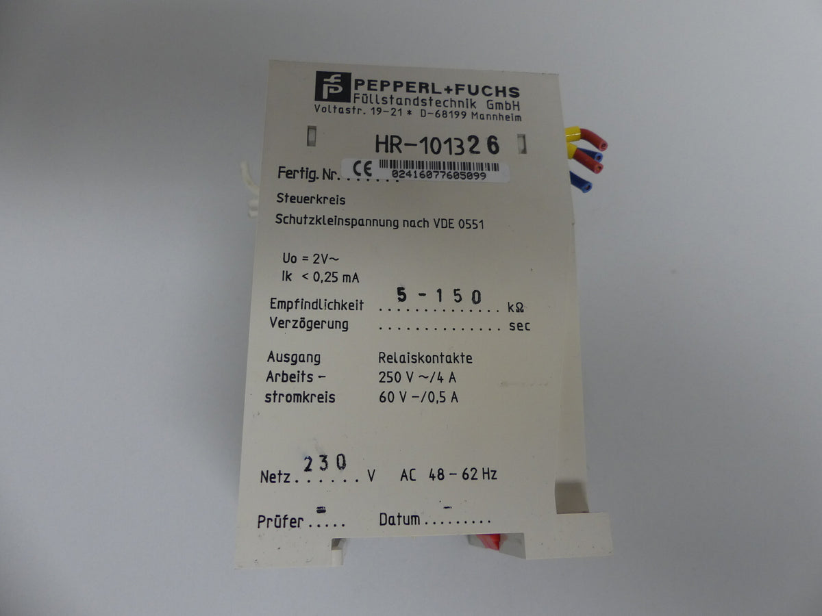 Pepperl+Fuchs HR-101326 Relais Relay
