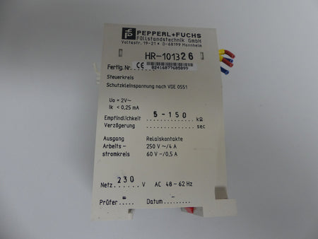 Pepperl+Fuchs HR-101326 Relais Relay