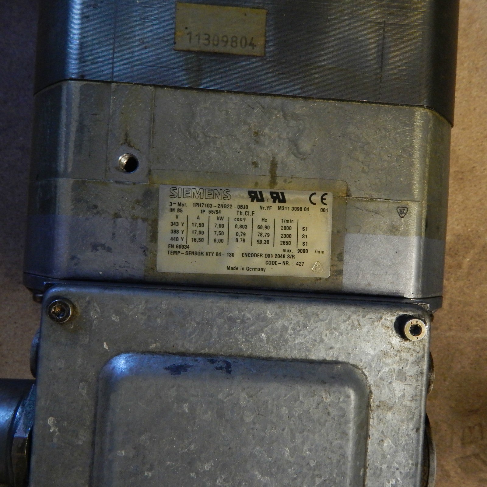 Siemens 1PH7103-2N022-0BJ0 Servomotor Spindelmotor 