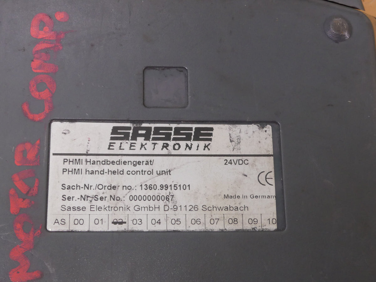 SASSE Elektronik PHMI Handbediengerät Model: 1360.9915101 / 24 VDC