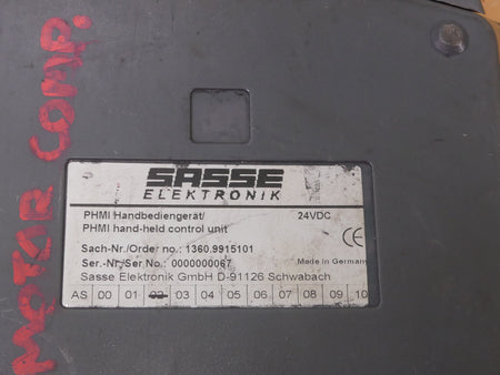 SASSE Elektronik PHMI Handbediengerät Model: 1360.9915101 / 24 VDC