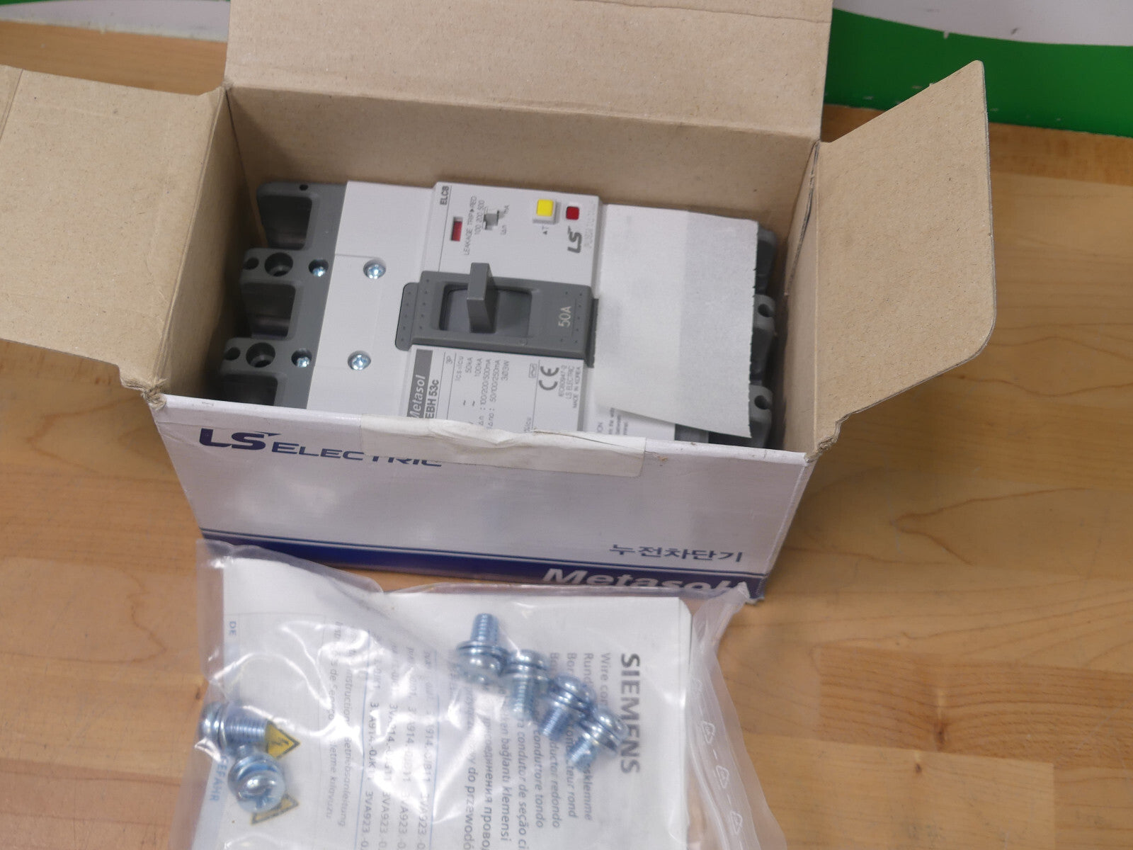LS Electric  Circuit breaker EBH53C 50A 100/200/500mA