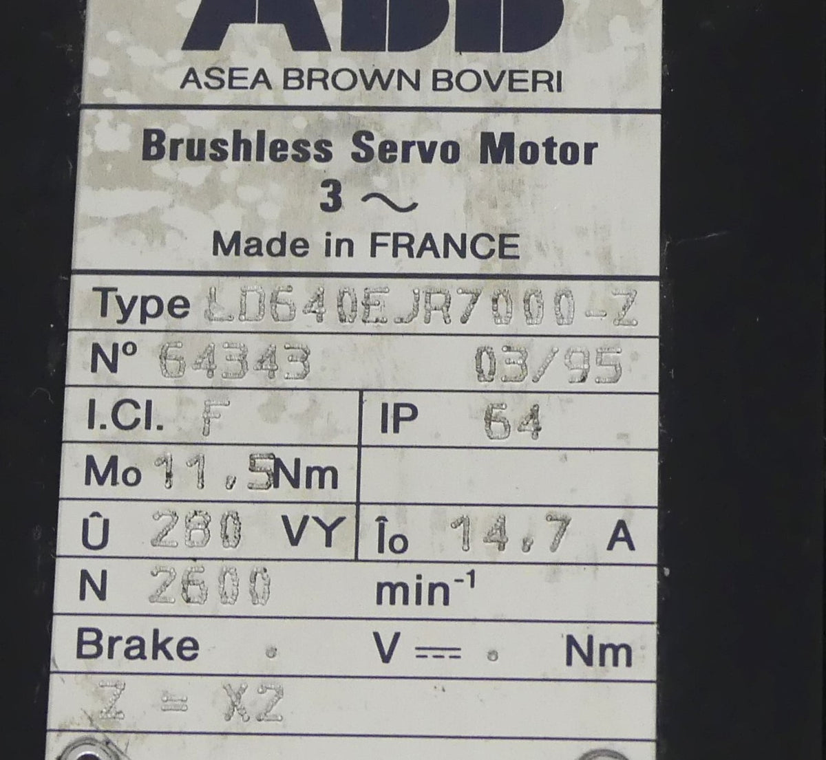 ABB LD640EJR7000-Z