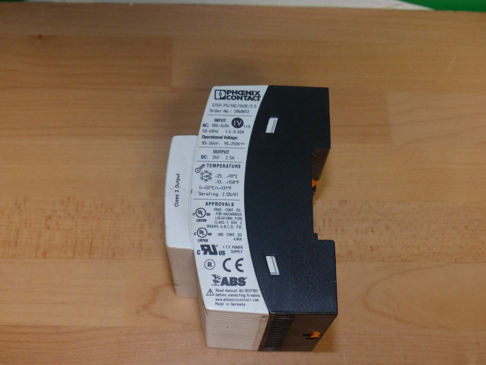PHOENIX CONTACT Netzteil 2868651 STEP-PS/1AC/24DC/2.5 used