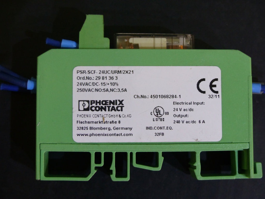 2x Phoenix Contact PSR-SCF-24UC/URM/2x21