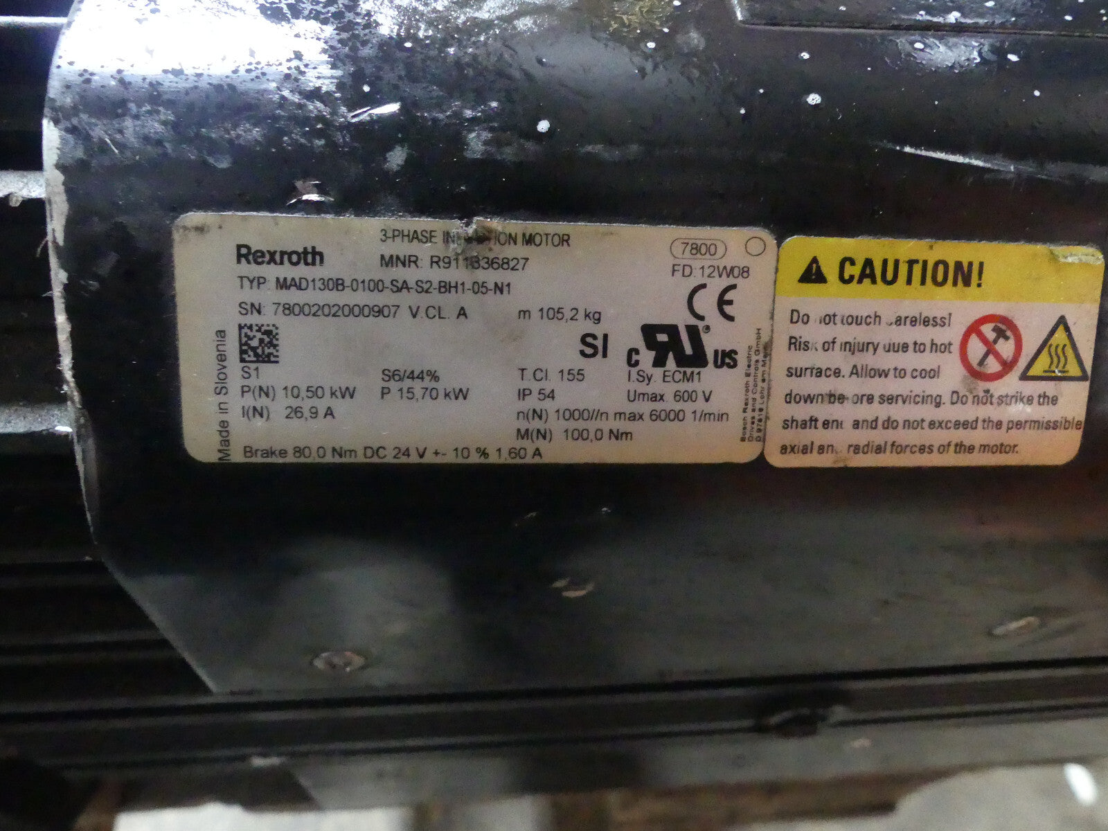 REXROTH MAD130B-0100-SA-S2-BH1-05-N1