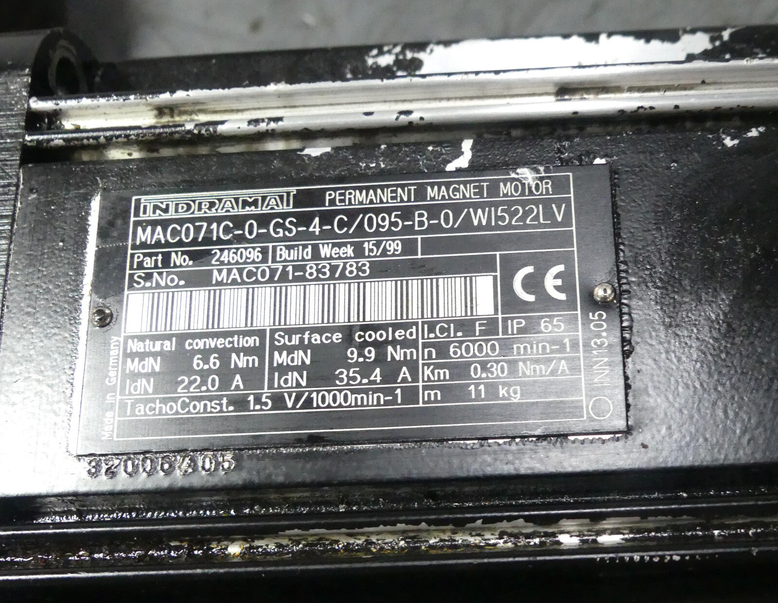 INDRAMAT MAC071C-0-GS-4-C/095-B-0/WI522LV