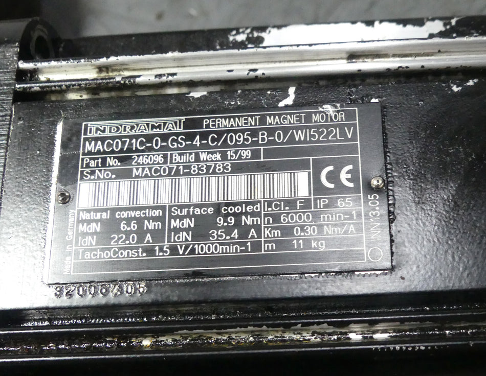 INDRAMAT MAC071C-0-GS-4-C/095-B-0/WI522LV