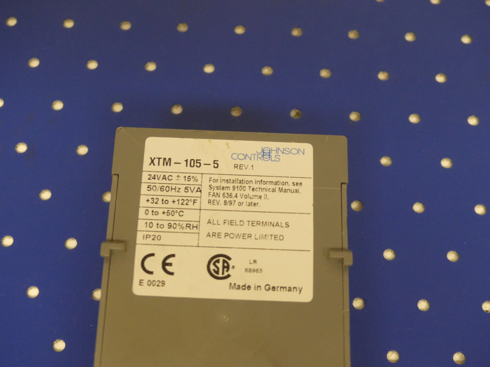 Johnson Controls XTM-105-5
