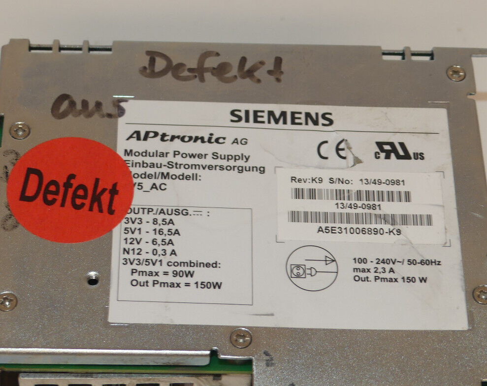 Siemens Simatic PC  A5E31006890 - K9 DEFEKT s.Bilder