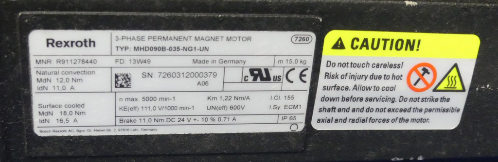 REXROTH MHD090B-035-NG1-UN
