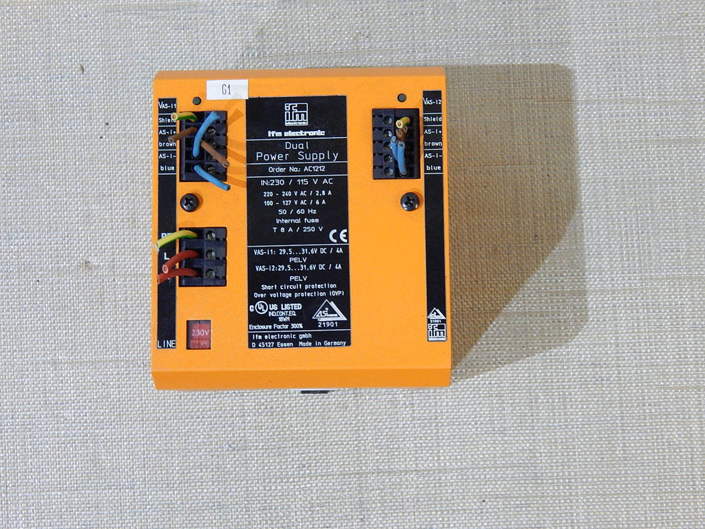 ifm Dual Power Supply AC1212, IN: 230/115V AC, Stromversorgung  Used