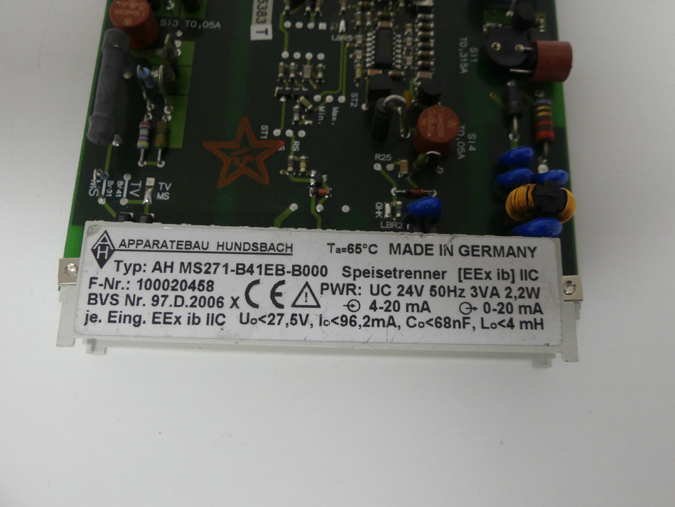 APPAEATEBAU HUNDSBACH AH MS271-B41EB-B000   AHMS271-B41EB-B000