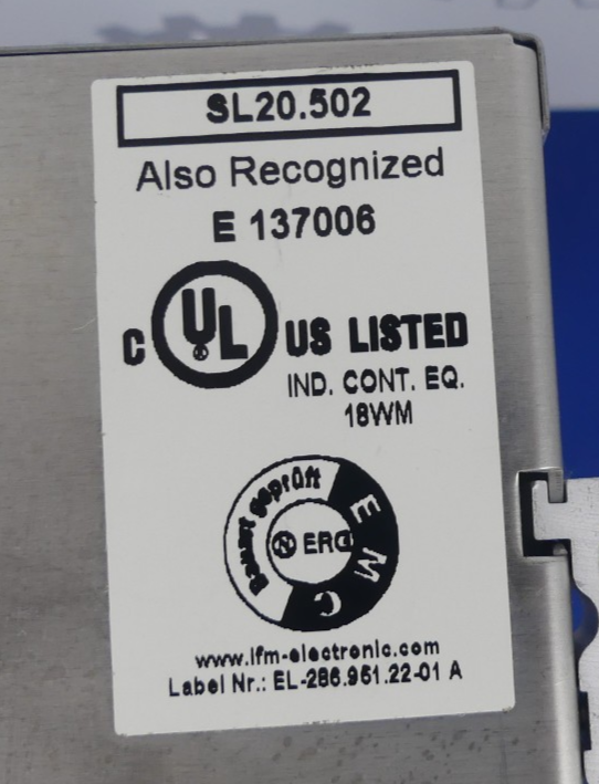 IFM Electronic SL20.502 / DN2014 Power Supply