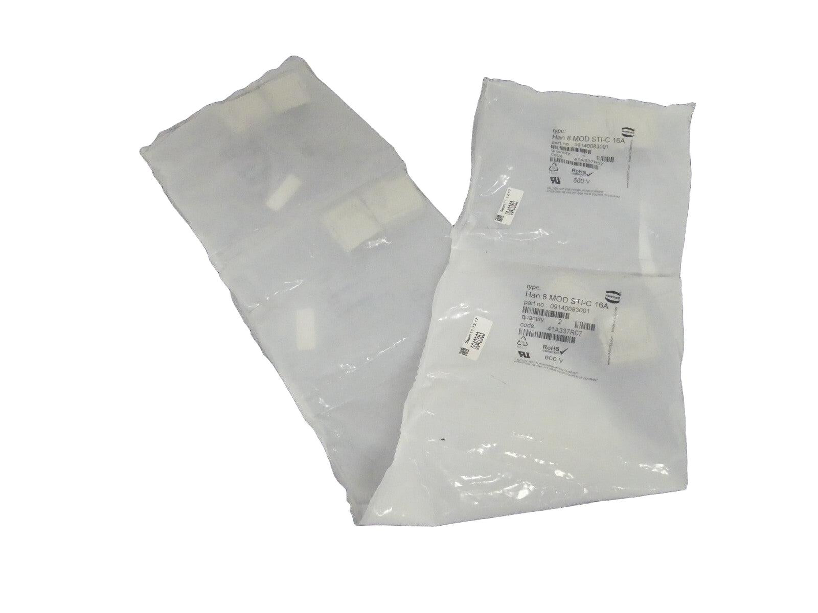 6 x Harting HAN 8 MOD STI-C 16A