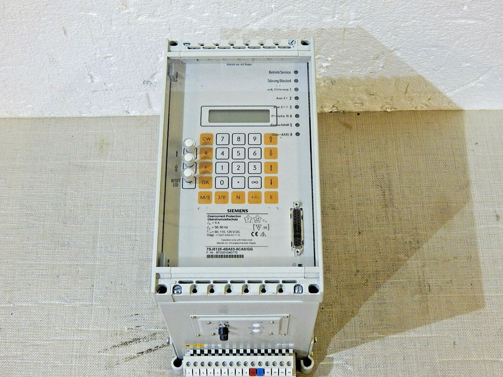  Siemens 7SJ5125-4BA03-0CA0/GG Überstromzeitschutz  neu ohne OVP