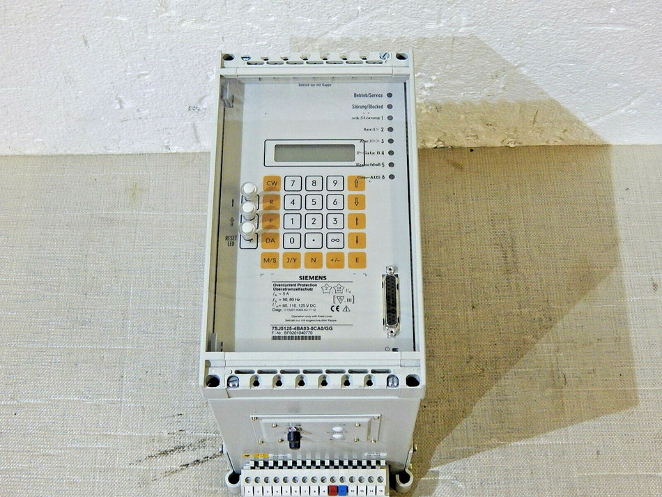  Siemens 7SJ5125-4BA03-0CA0/GG Überstromzeitschutz  neu ohne OVP