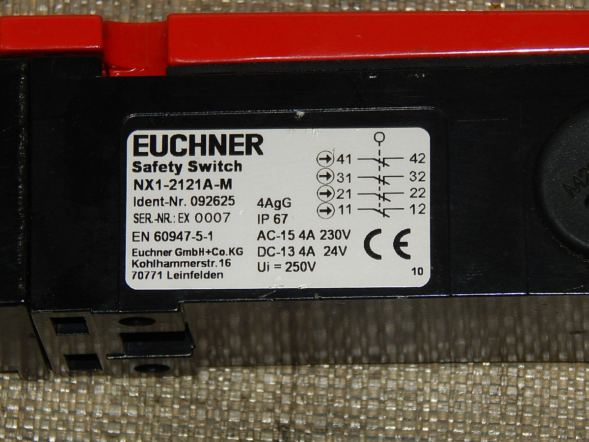 Euchner  NX1-2121A-M  092625 Safety Switch 