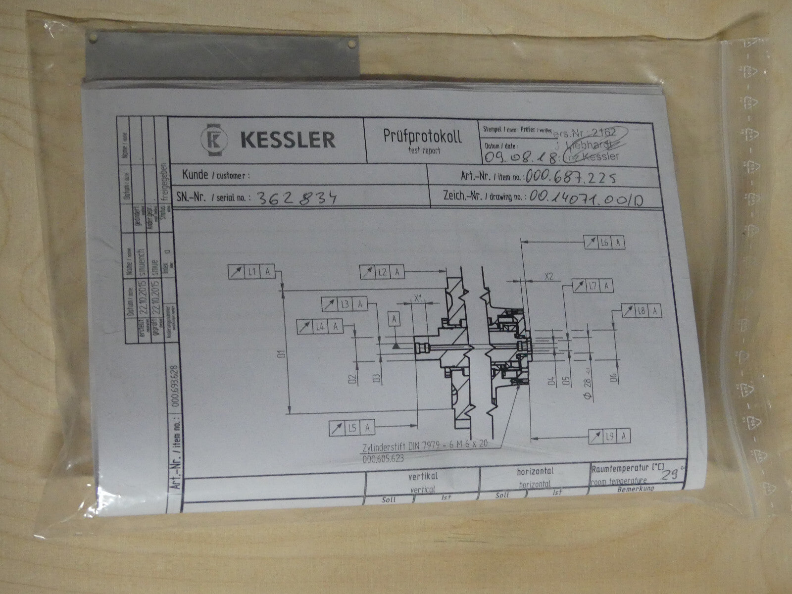 kessler spindle DMR 100.46-687.225  spindelmotor