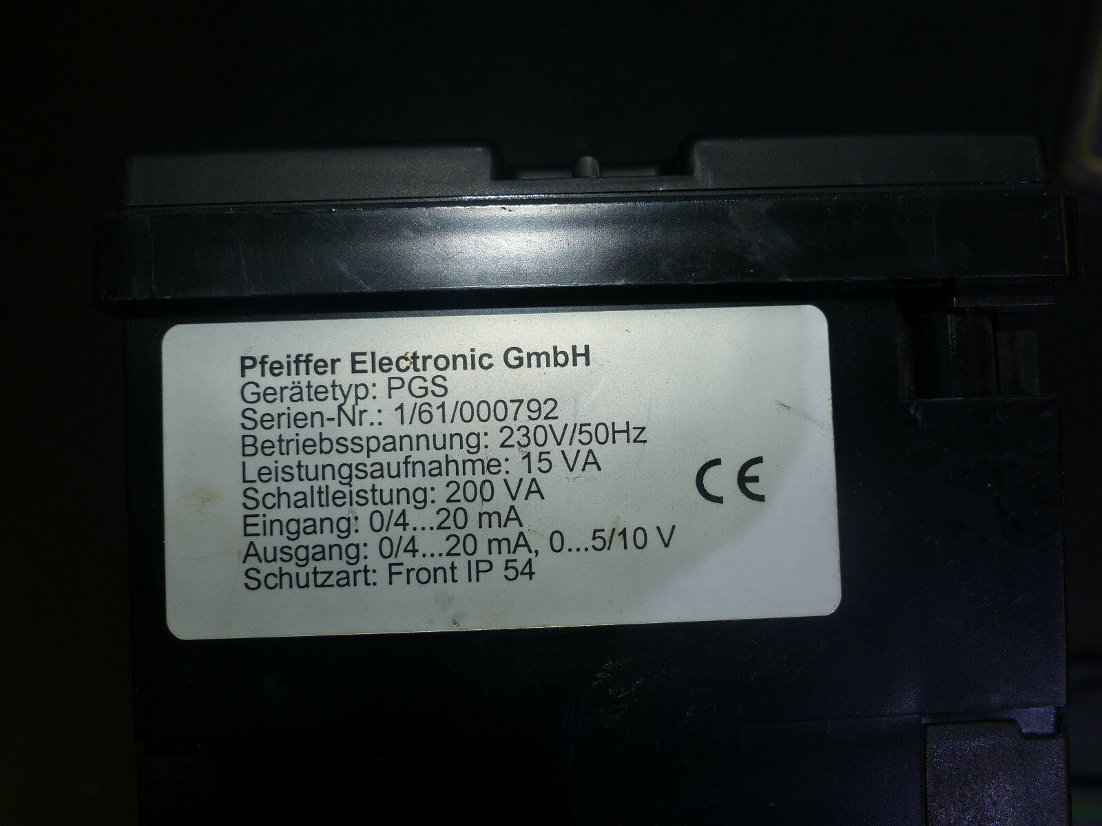 Pfeiffer Electronic PGS