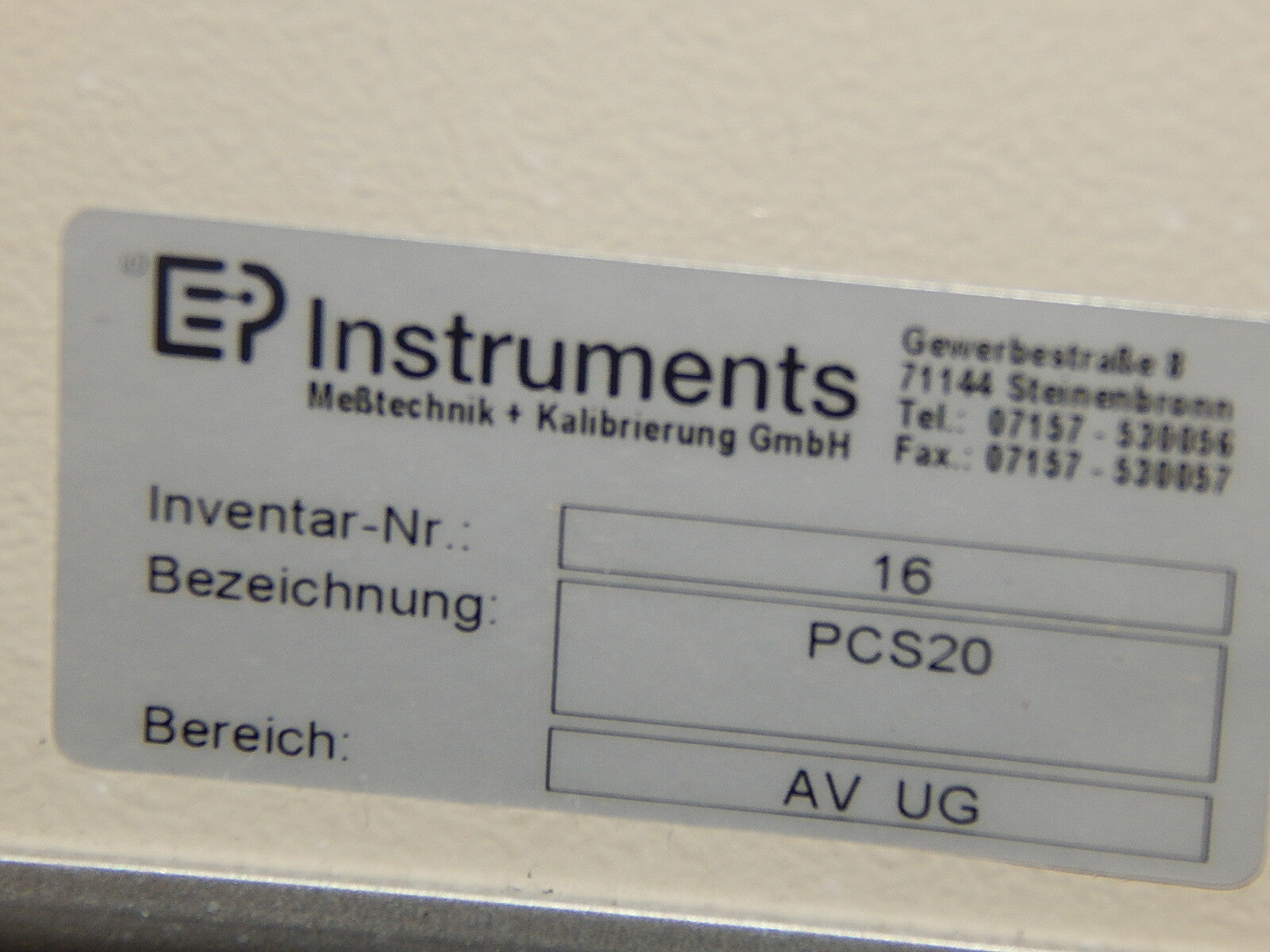  TetraTec Instruments PCS20   Presure Control  system used