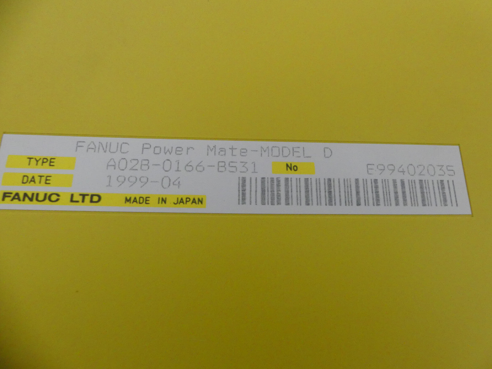 Fanuc A02B-0166-B531