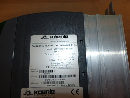 küenle kfu a4 004/1,5/1.5n 1.5 kw used s.Bilder