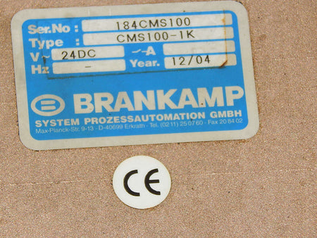 Brankamp Anzeigegerät CMS100-1K used