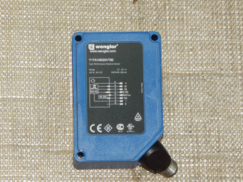  WENGLOR Lichtlaufzeitsensor Y1TA100QXVT80 used
