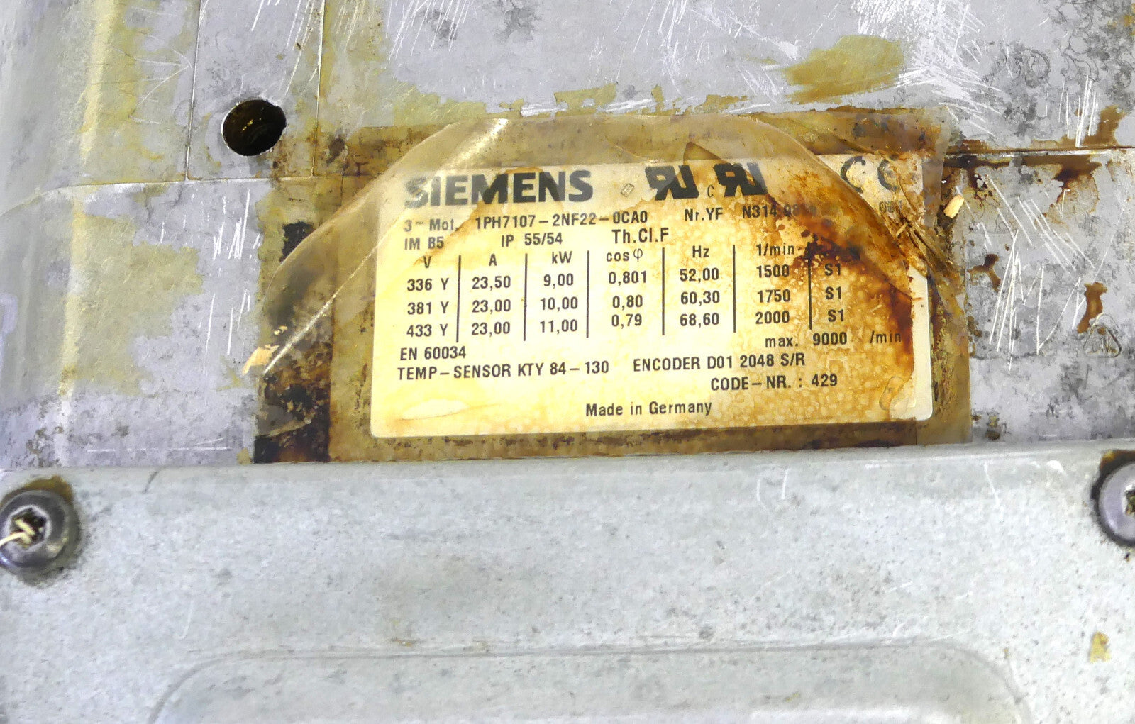 SIEMENS 1PH7107-2NF22-0CA0