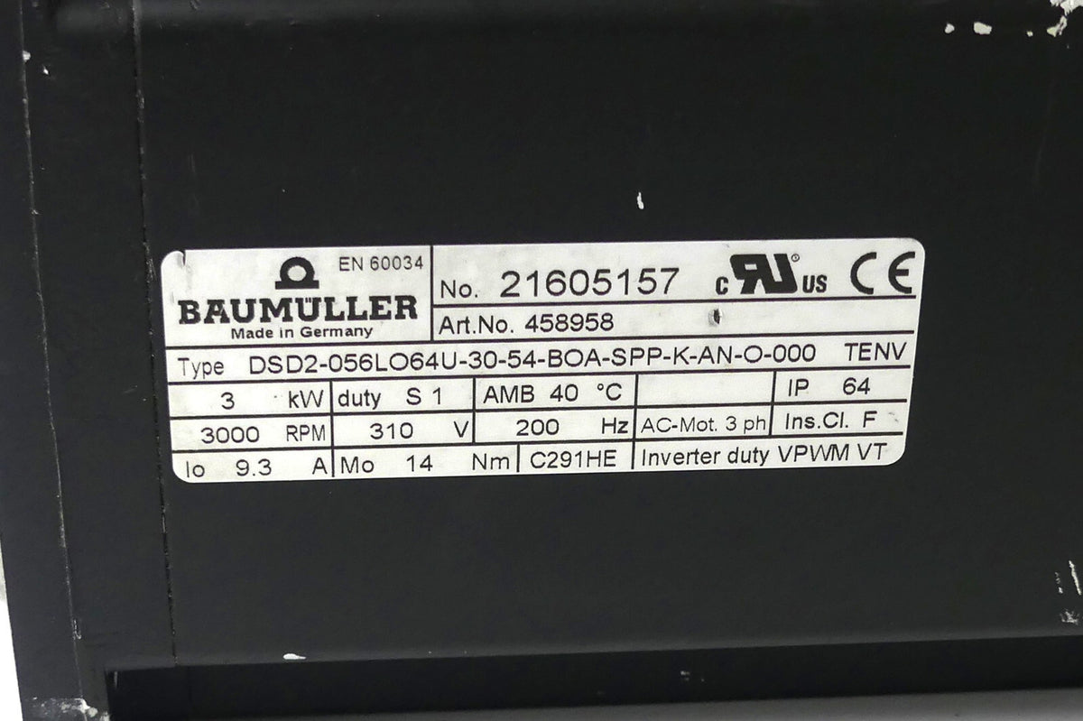 Baumüller DSD2-056LO64U-30-54-B0A-SPP-K-AN-O-000