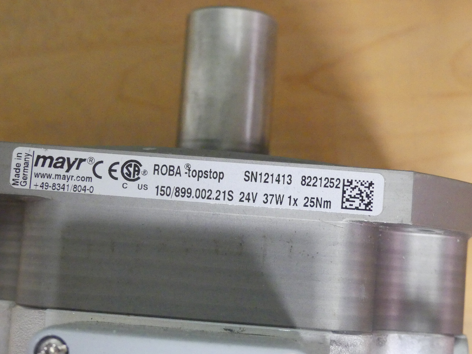 mayr ROBA-topstop 150/899.002.21S  25Nm, 24V