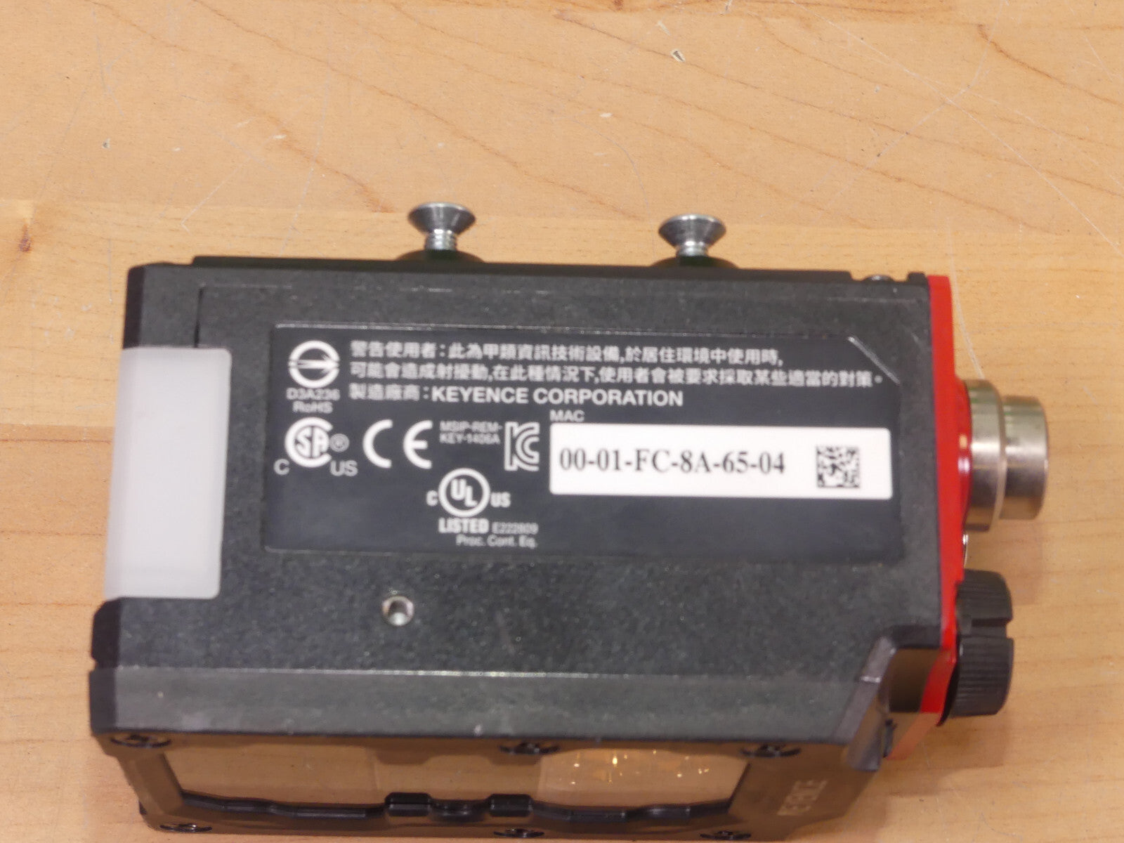 Keyence SR-2000 MAC 00-01-FC-8A-65-04