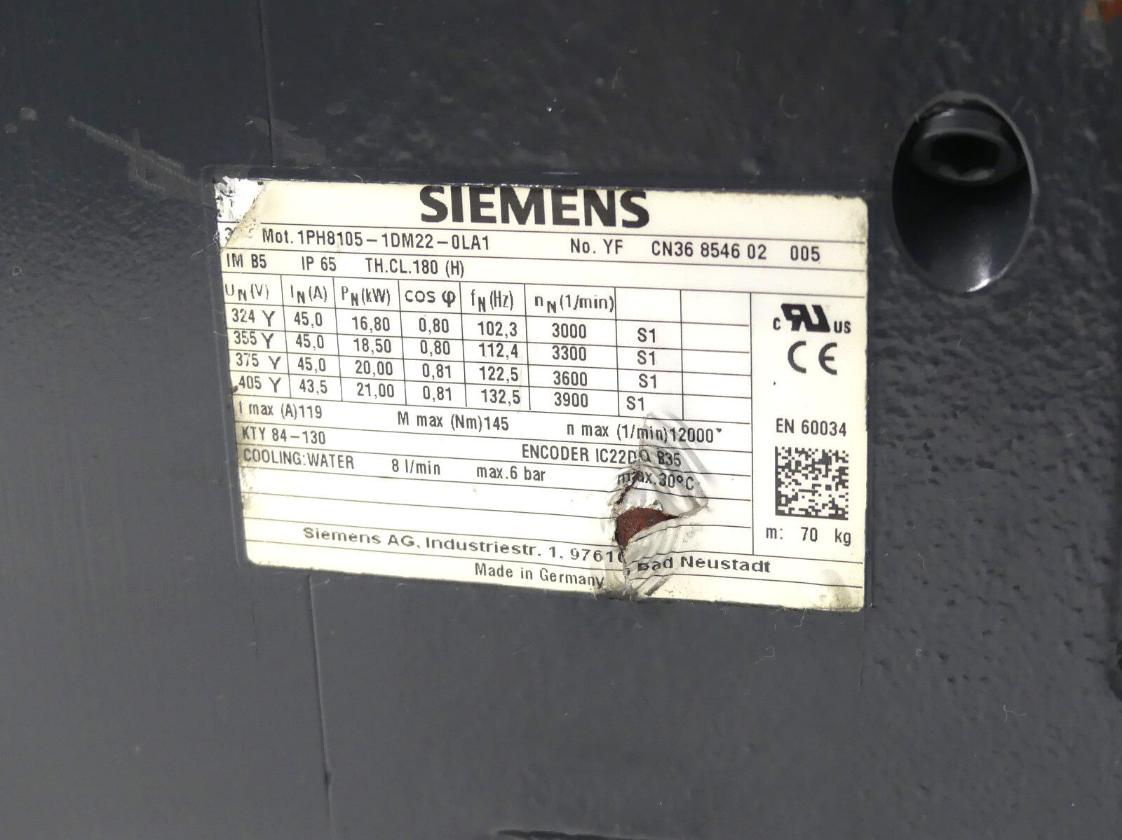 Siemens 1PH8105-1DM22-0LA1