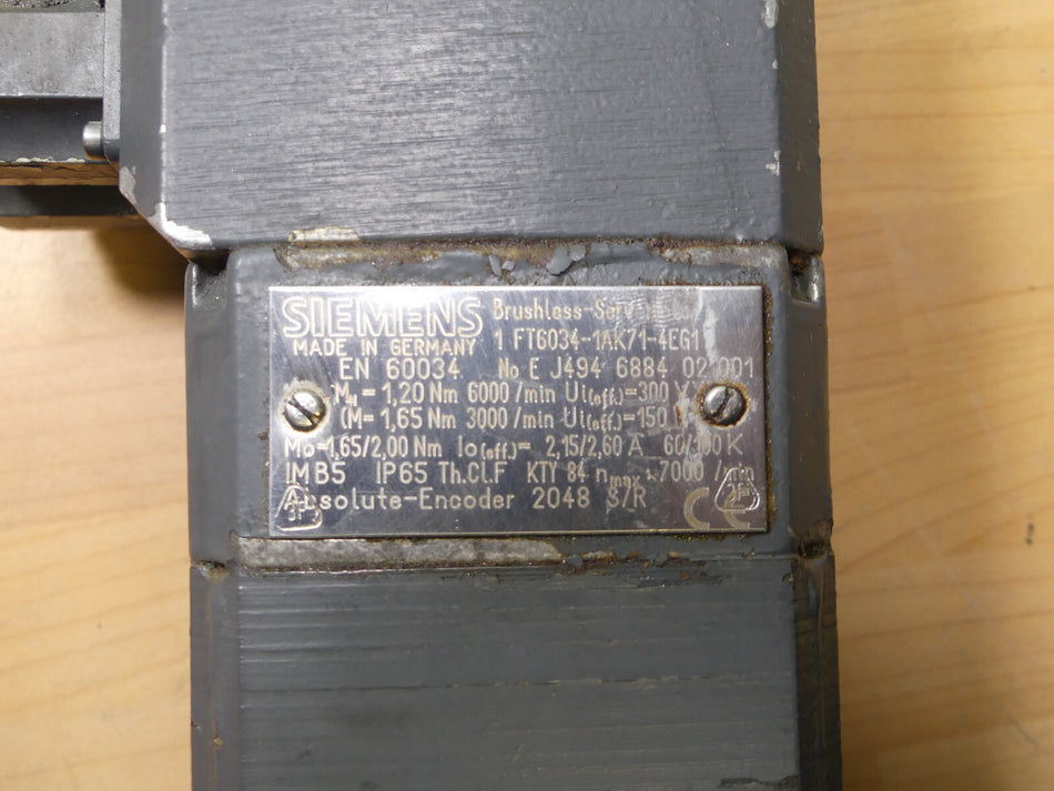 Siemens  1FT6034-1AK71-4EG1 , 1FT6 034-1AK71-4EG1