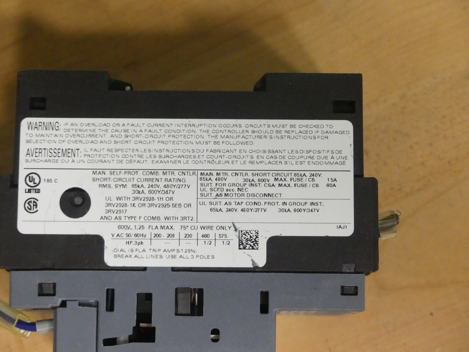 Siemens 3RV2011-0KA10 / 3RV 2011-0KA10 Sirius Leistungsschalter 16A