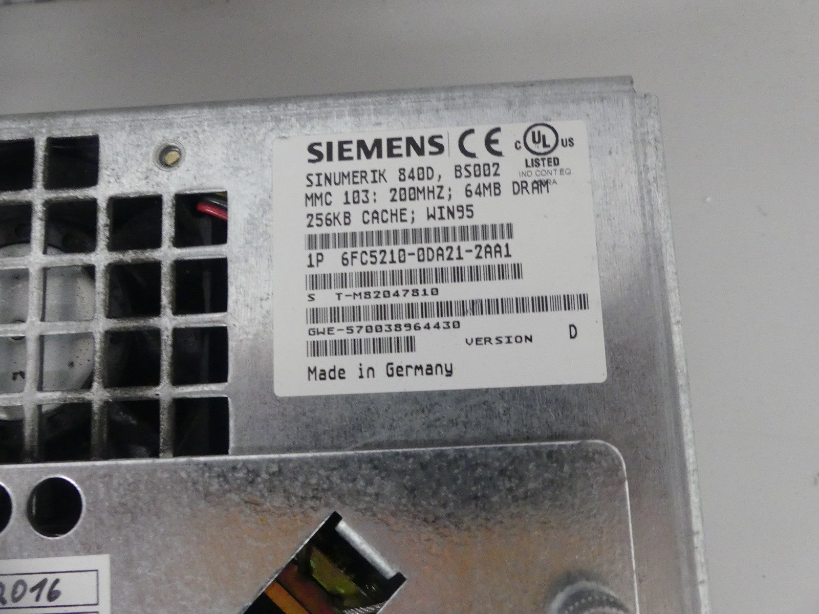 Siemens 6FC5210-0DA21-2AA1