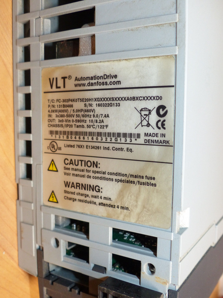 Danfoss  4kW frequency drive FC-302P4K0T5E20H1