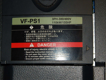 TOSHIBA Transistor Inverter VFPS1-4110KPC-WP (5) 110KW-164KVA-150HP Used