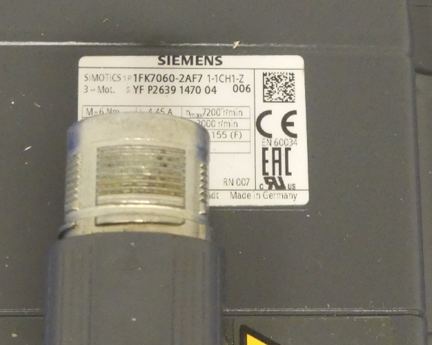 SIEMENS 1FK7060-2AF71-1CH1-Z
