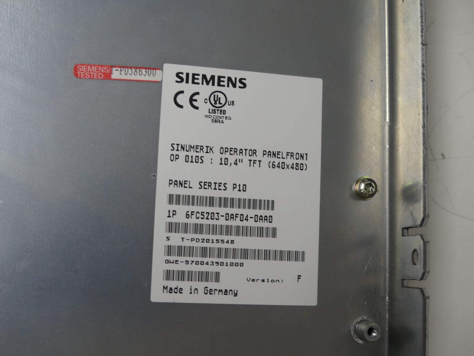 Siemens 6FC5203-0AF04-0AA0 + 6FC5210-0DF00-0AA0