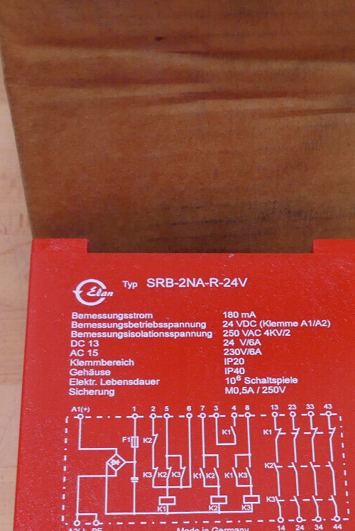 ELAN SRB-2NA-R-24V Sicherheitsrelais