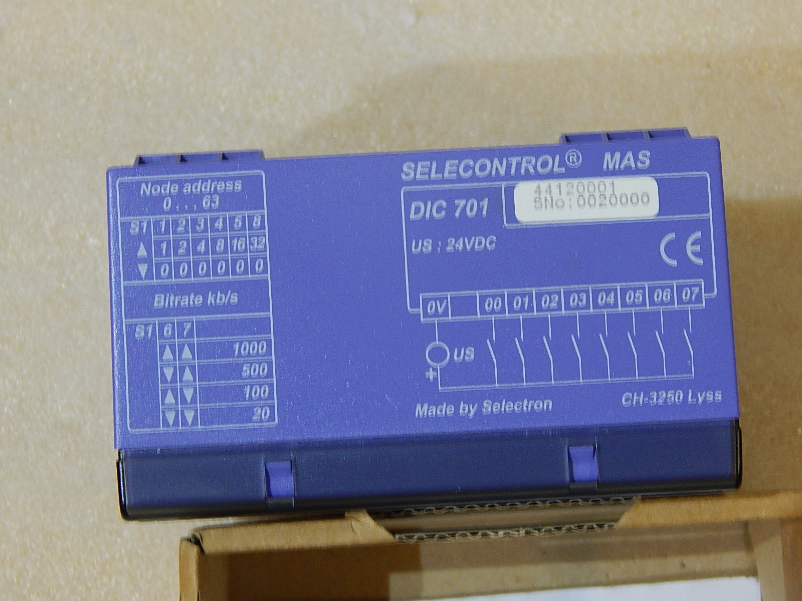 SIG POSITEC SELECONTROL MAS DIC 701 CPU DIC701 Neu