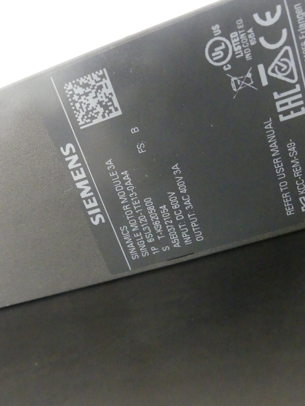 Siemens 6SL3120-1TE13-0AA4