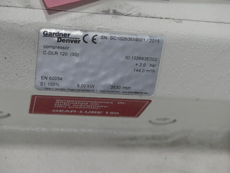 DARDNER DENVER COMPRESSOR C-DLR 120  (30)