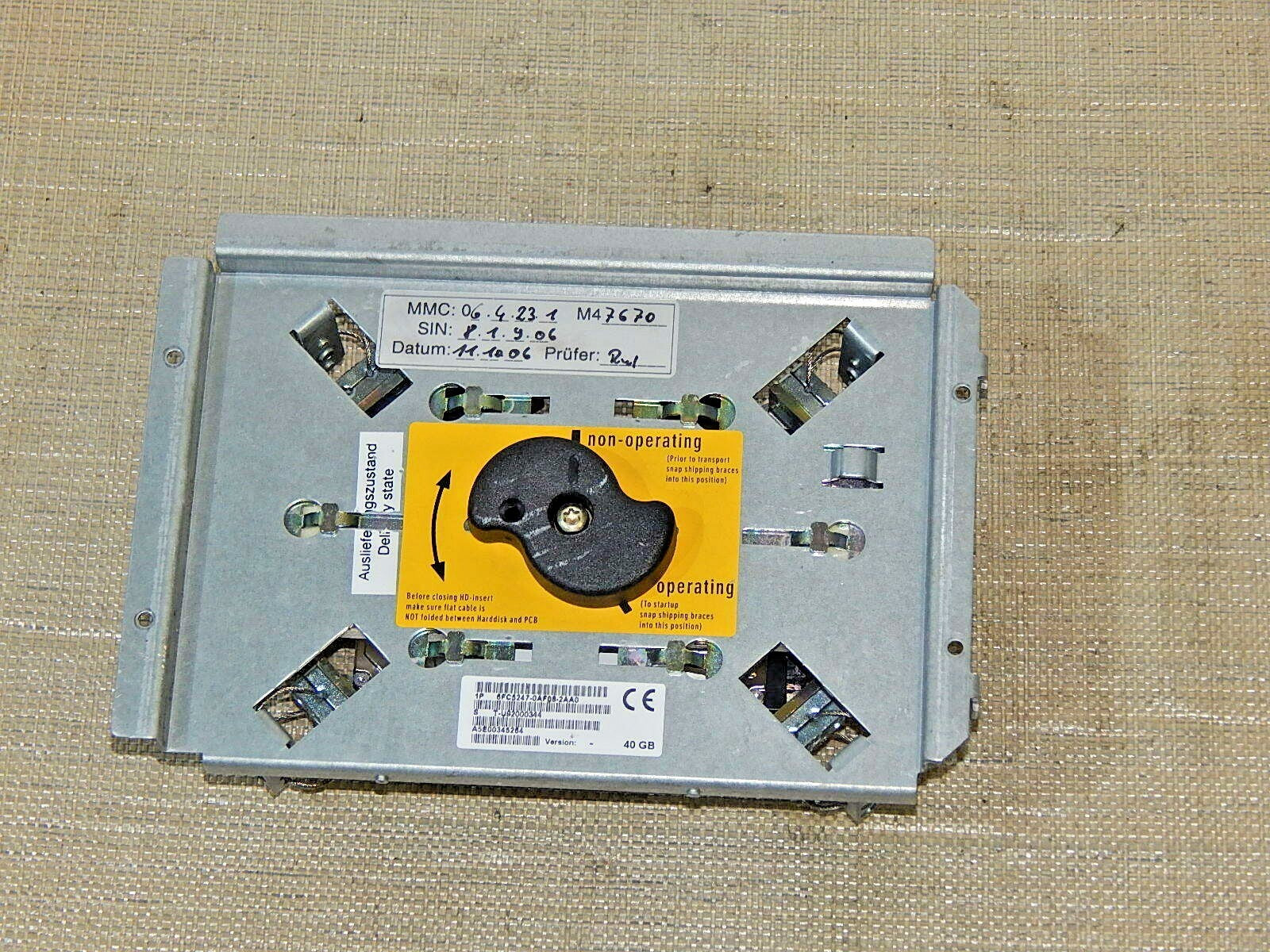  Siemens 6FC5247-0AF08-2AA0 Festplatte 40GB  used