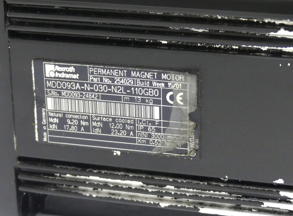 Rexroth MDD093A-N-030-N2L-110GB0
